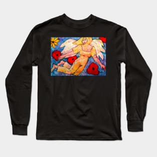 Chava, Angel image part of an Angel oracle card deck – MeMoment angel cards Long Sleeve T-Shirt